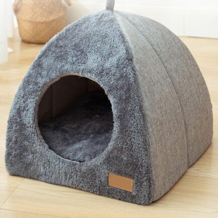 Pologmase Cat Bed For Cats, Cave Bed, Pet Tent Cave Igloo Bed For Cats/Small Dogs, Kitten Bed Cat Tent, Cat Bed House With Removable Washable Cushion